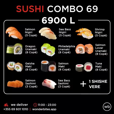 Sushi Combo 69 Copë