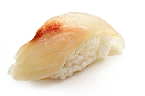 sea bass sushi isolated