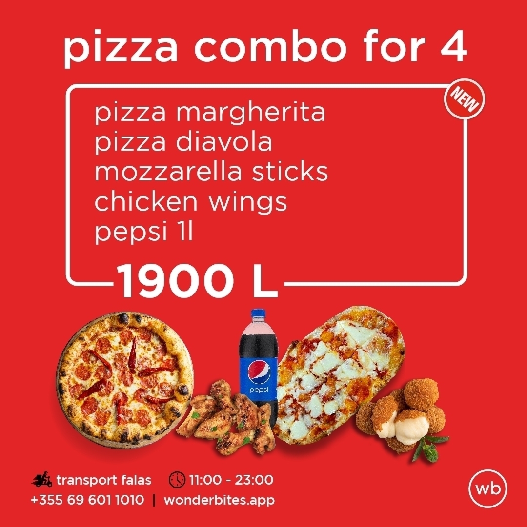 Pizza Combo for 4
