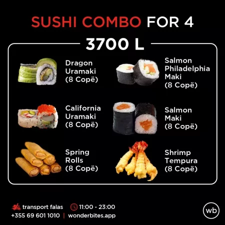 Sushi Combo for 4-3700L
