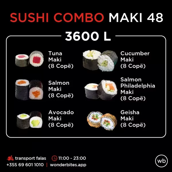 Sushi Combo Maki 48-3600L