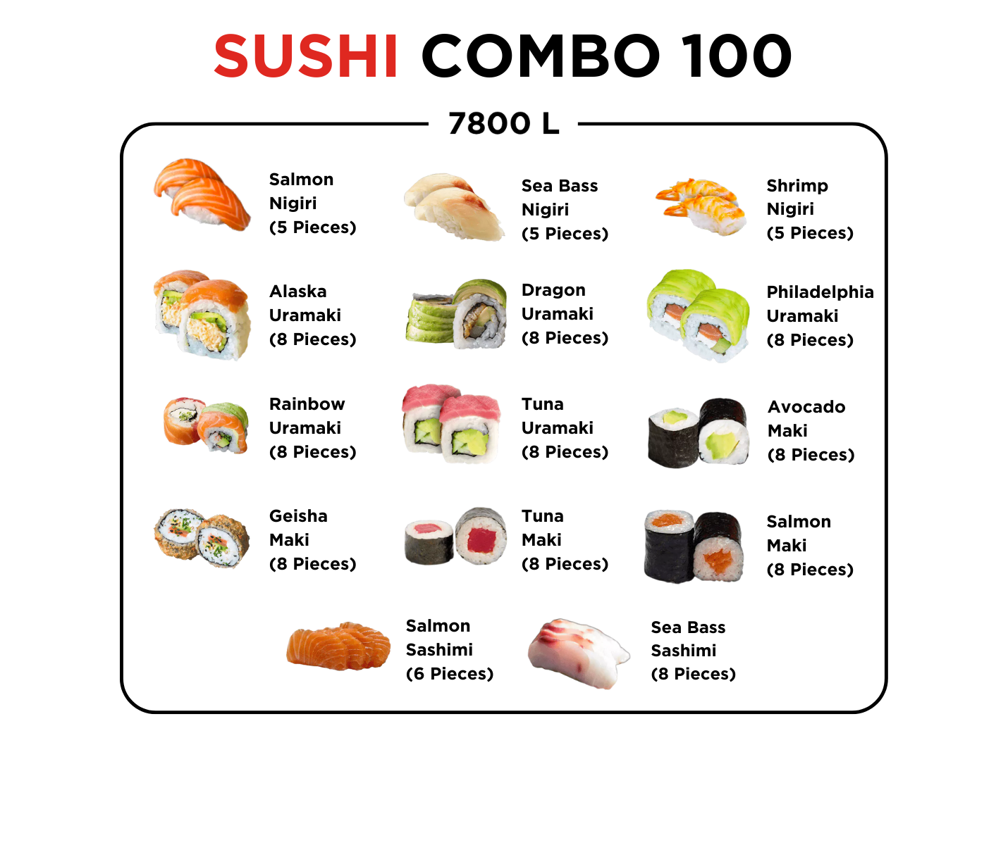 Sushi Combo 100