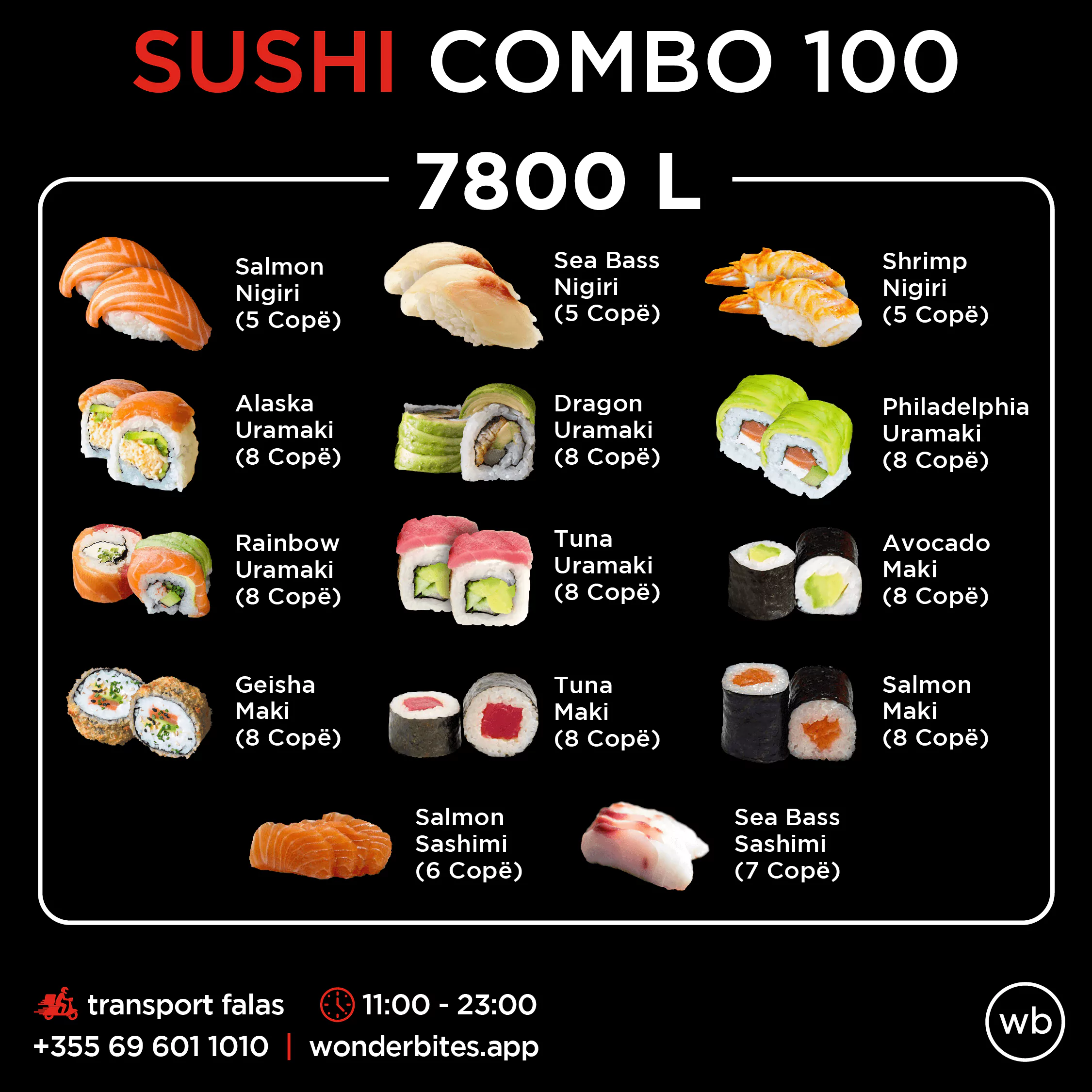 Sushi combo 100-7800L